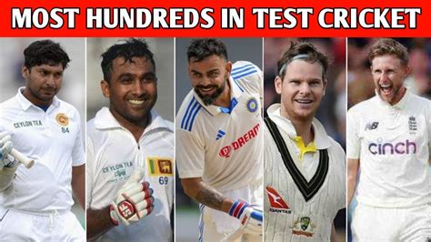 Most hundreds in test cricket .